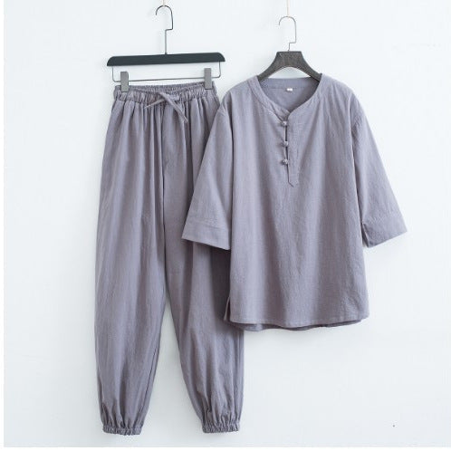 Men’s Zen Clothing Hanfu Tang Suit Meditation Kimono