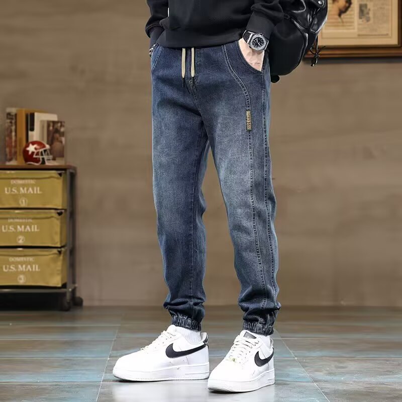 Black【Xk】【G57】 men's jeans - casual denim trousers with comfortable fit for everyday wear