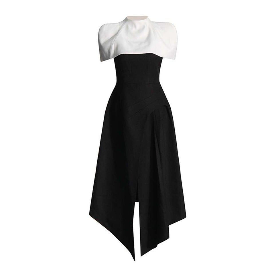 High-End Detachable Strap Long Dress