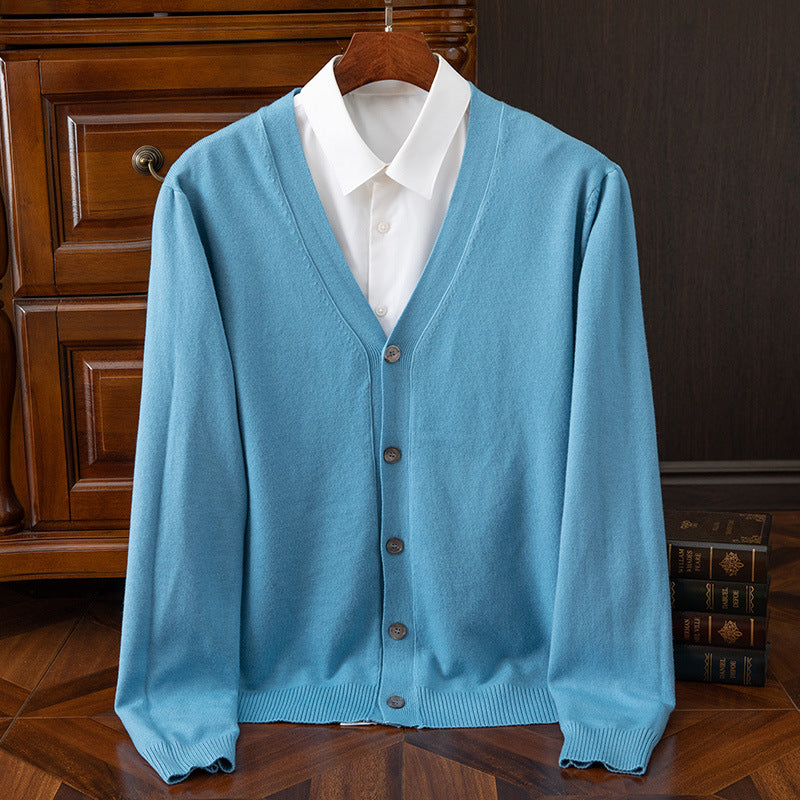 INSTOCK-Men's Loose V-Neck Knitted Cardigan Nepal
