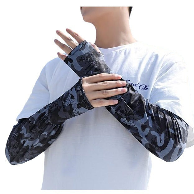 Men’s Camouflage Ice Silk Arm Sleeve UV Protection