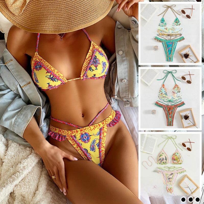 Sexy Printed Split Bikini – Amazon Hot Foreign Trade Swimsuit
