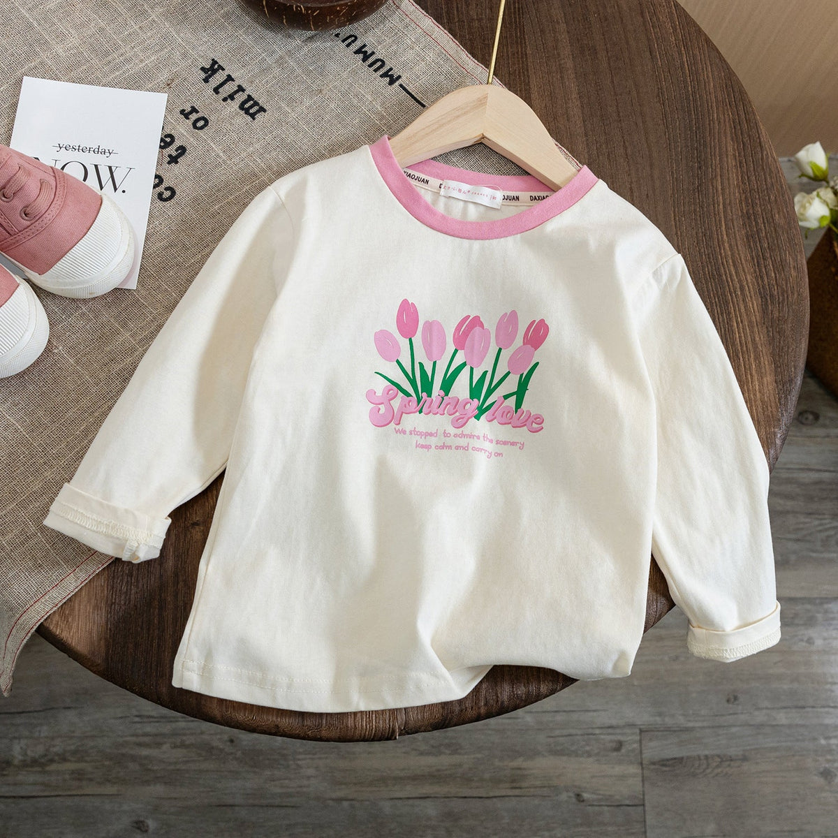 Girls Cartoon Long Sleeve T-Shirt – Spring Autumn Top – T-Shirts – Image 6
