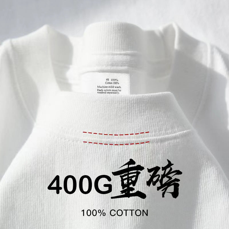 Men’s Heavy Cotton Short-Sleeve T-Shirt – Loose & Comfortable