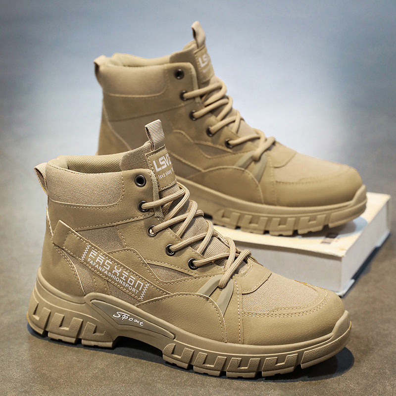 INSTOCK-Retro Martin Boots – Men’s Mid-Top Work and Desert Shoes