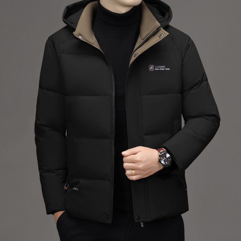 STOCK-Men’s High-End Thickened Cotton Winter Jacket Dad Style