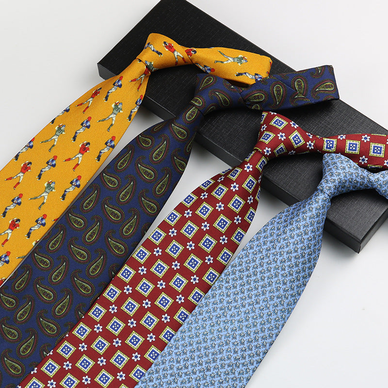 Retro Hong Kong Style Thin Tie – Funky & Casual