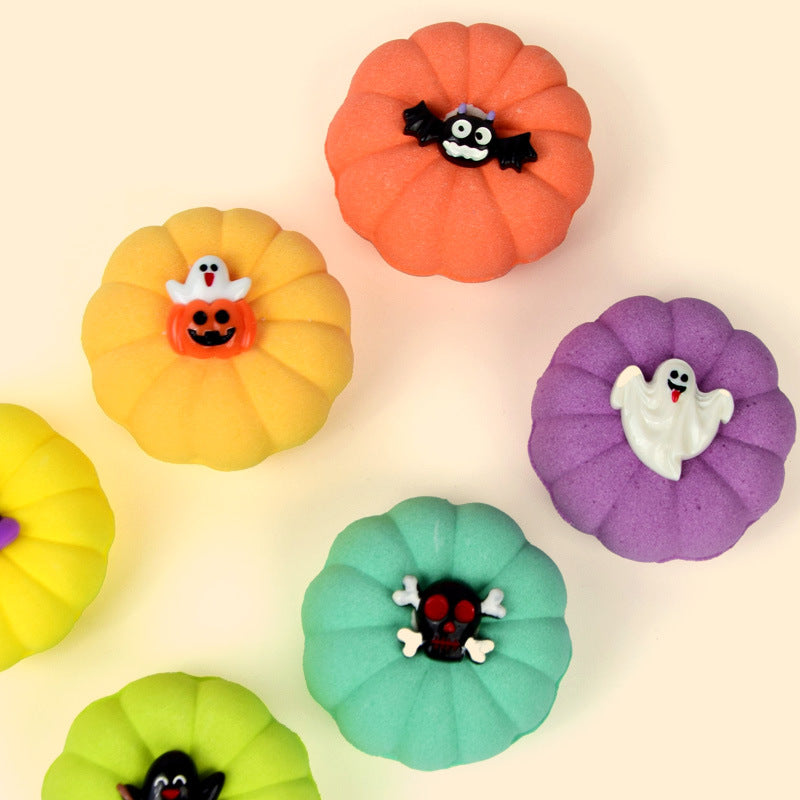 Halloween Pumpkin Bath Salt Ball – Essential Oil Spa