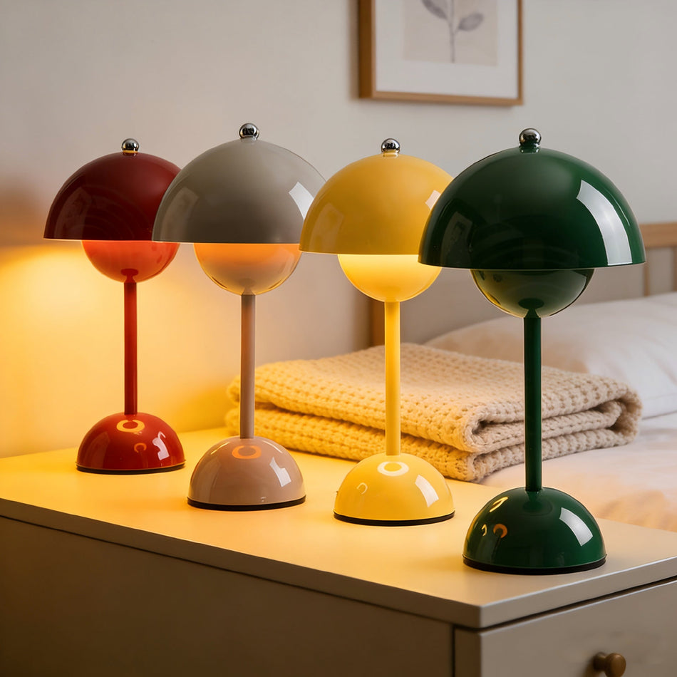 Wedding Bedside Atmosphere Night Light Rechargeable Mushroom Lamp