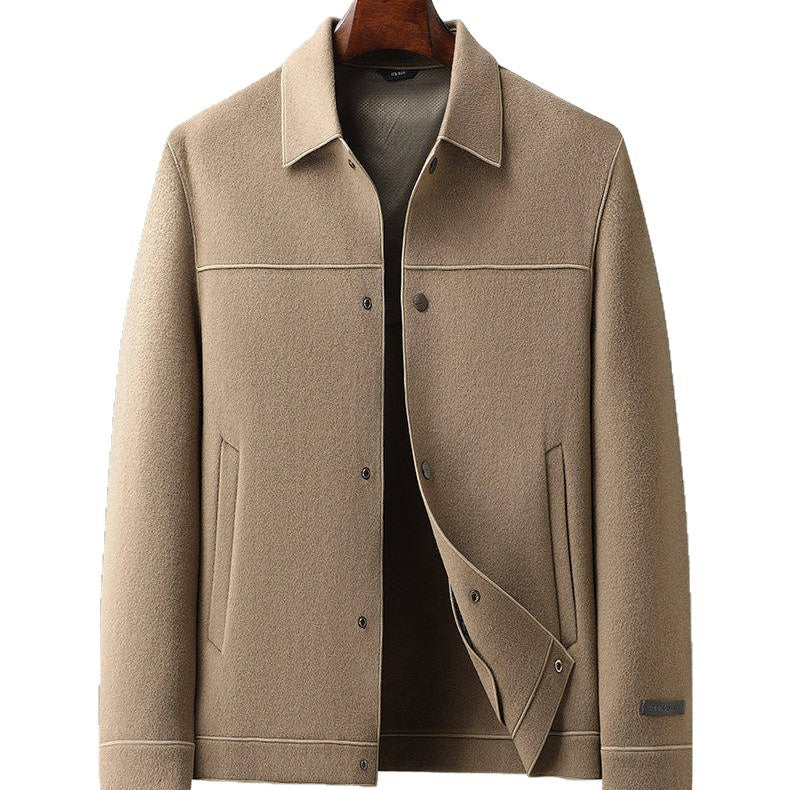 Men’s 2026 Autumn Winter Lapel Wool Workwear Jacket