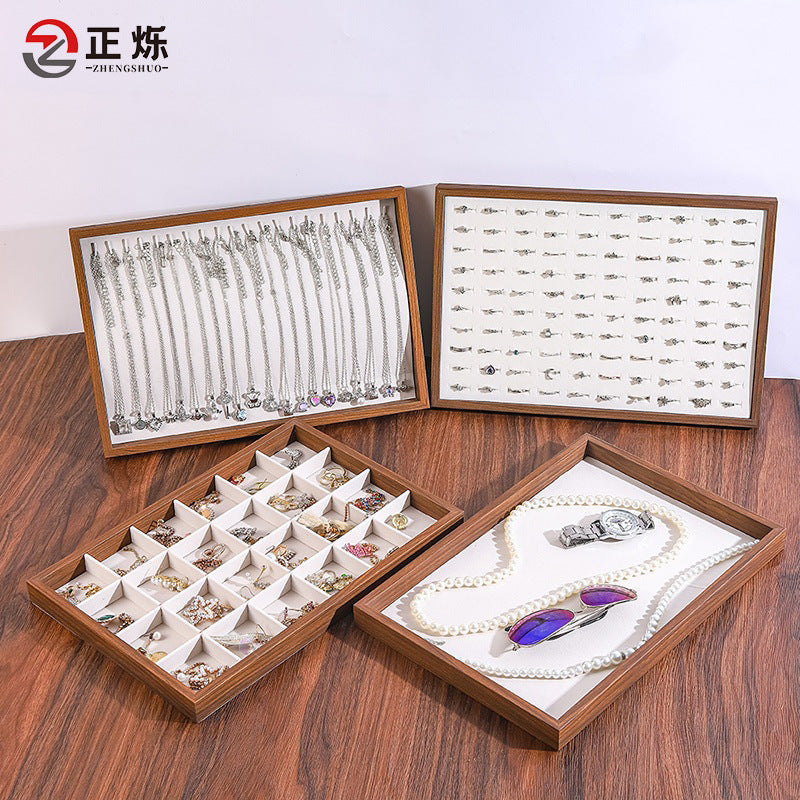Walnut Grain Jewelry Display Tray