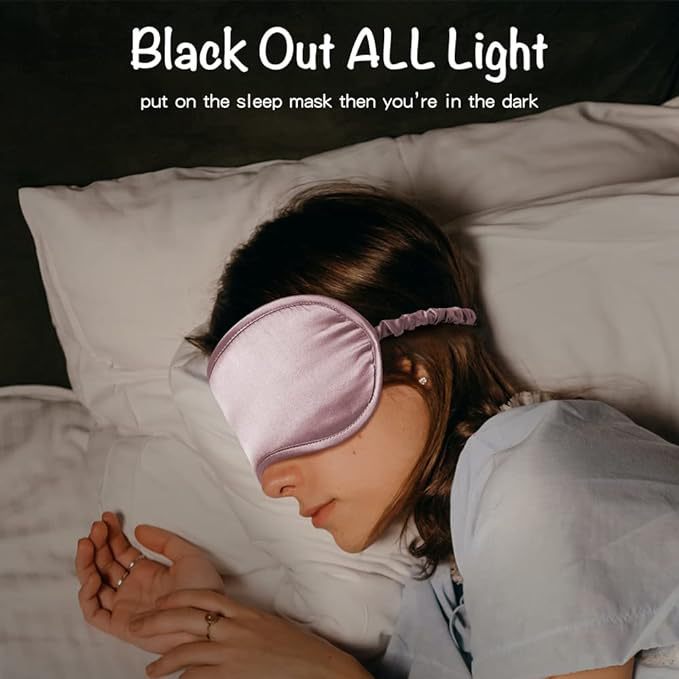 Silk Sleep Mask – Soft Satin Eye Mask for Travel & Night Sleep