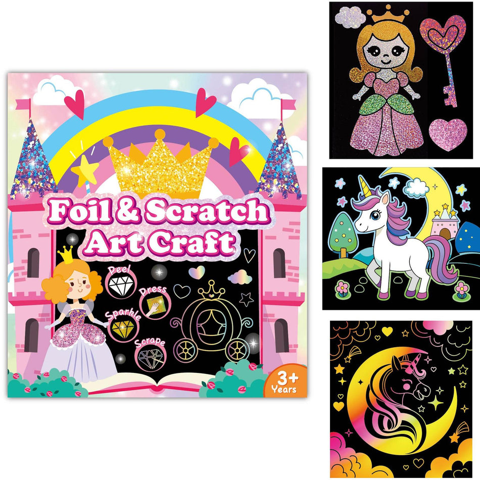Princess Series Magic Scratch Painting – DIY Kids Art Kit