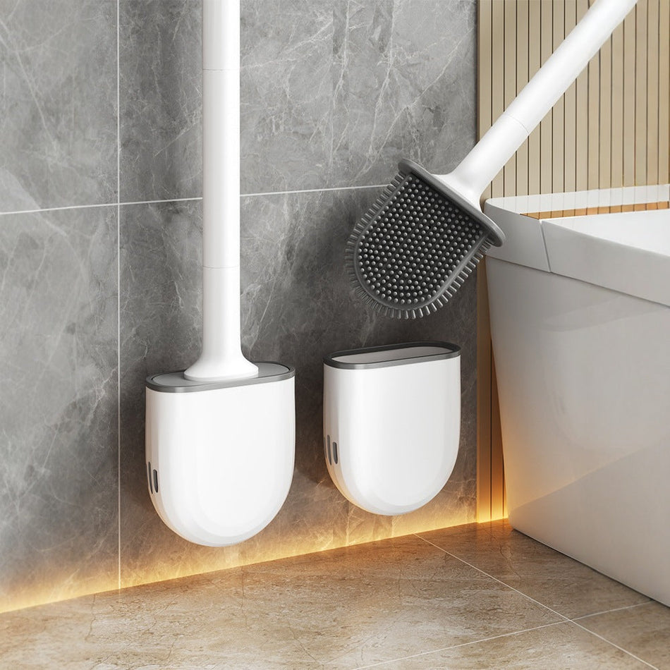 No-Drill Silicone Wall-Mounted Toilet Brush