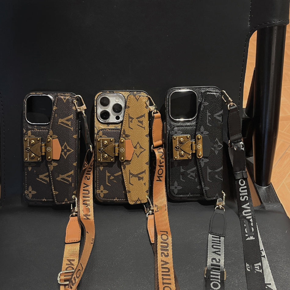 Luxury Art Skin Old Flower Crossbody Case