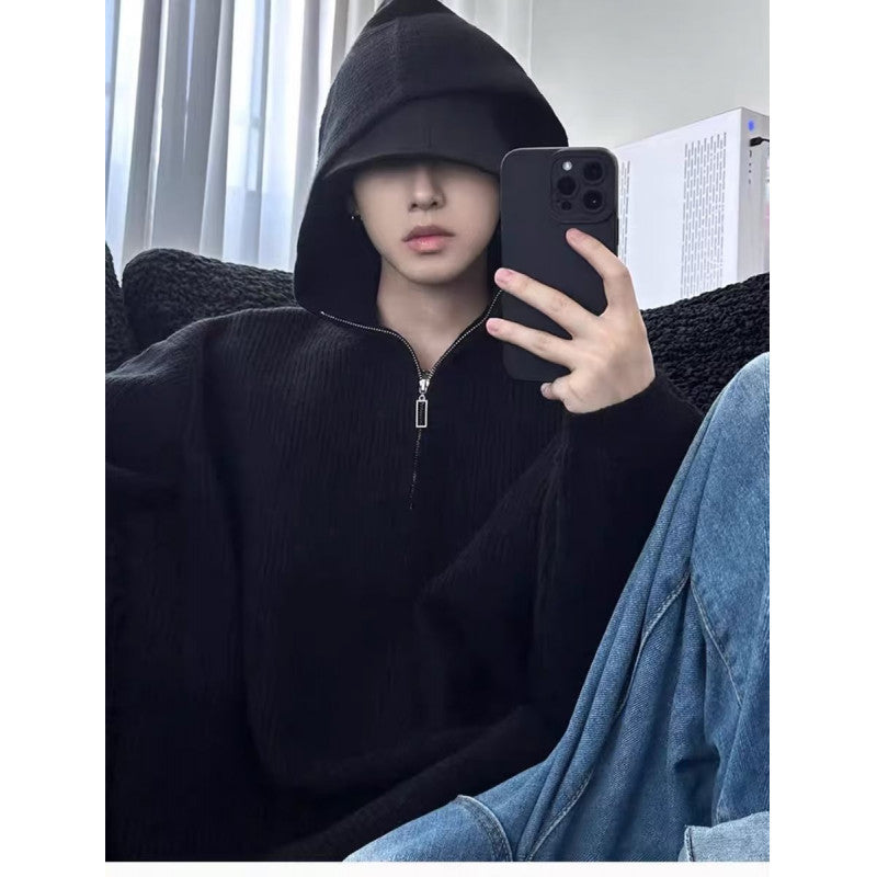 Men’s Knitted Round Neck Sweater – Comfortable Casual Top