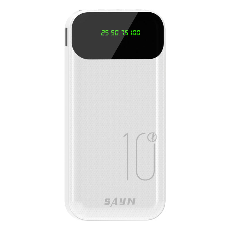 10000mAh Power Bank – 4-Wire, Digital Display, Fast Charge