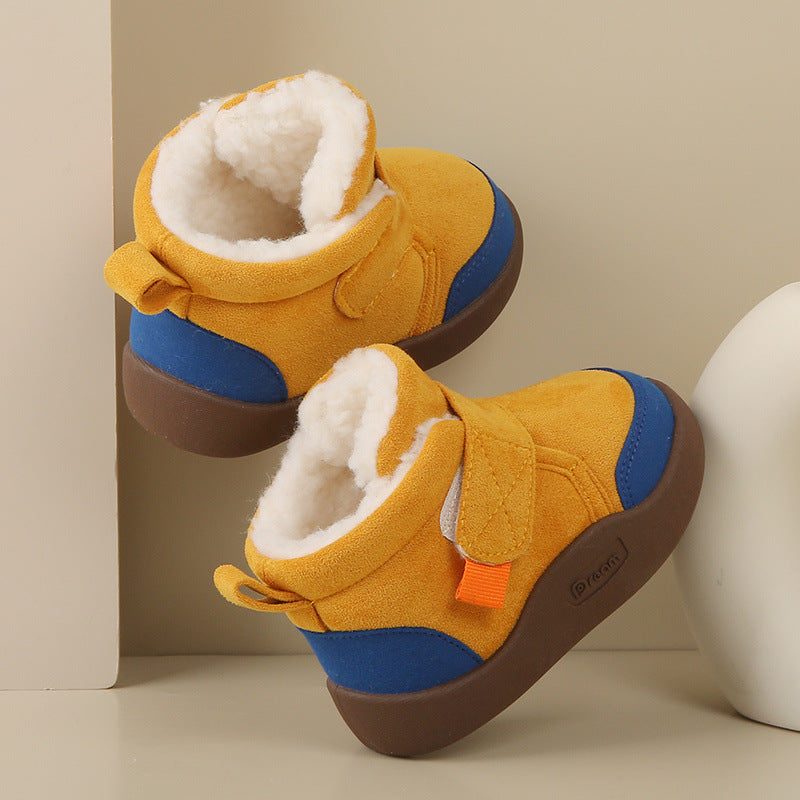 INSTOCK-Winter Kids’ Snow Boots Soft Non-Slip Fleece Toddler