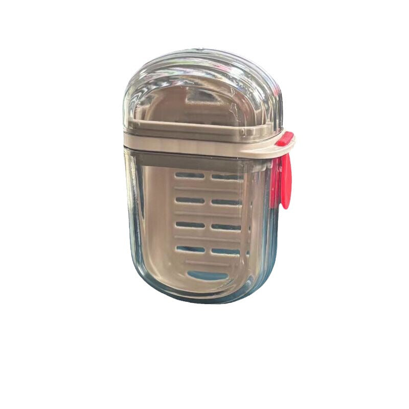 Light Luxury Travel Soap Box with Lid & Drain