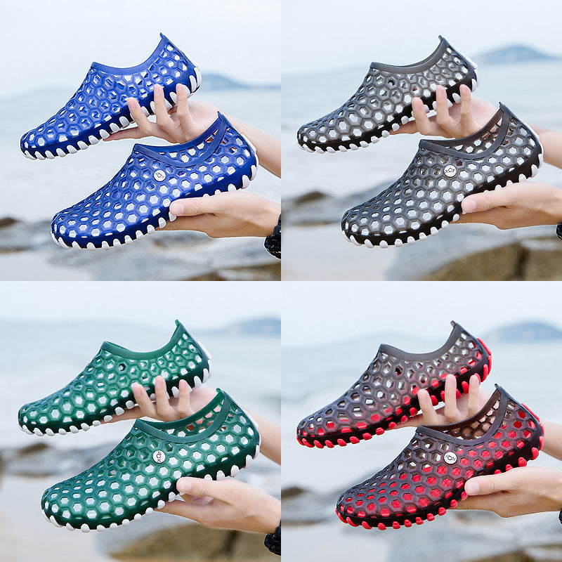 STOCK-Men’s Mesh Beach Sandals – Breathable & Non-Slip