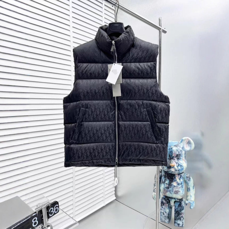 Men’s European Duck Down Vest – Stand Collar Bread Jacket