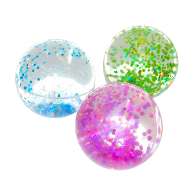 Crystal Glitter Bouncy Ball – TPU Stress Toy