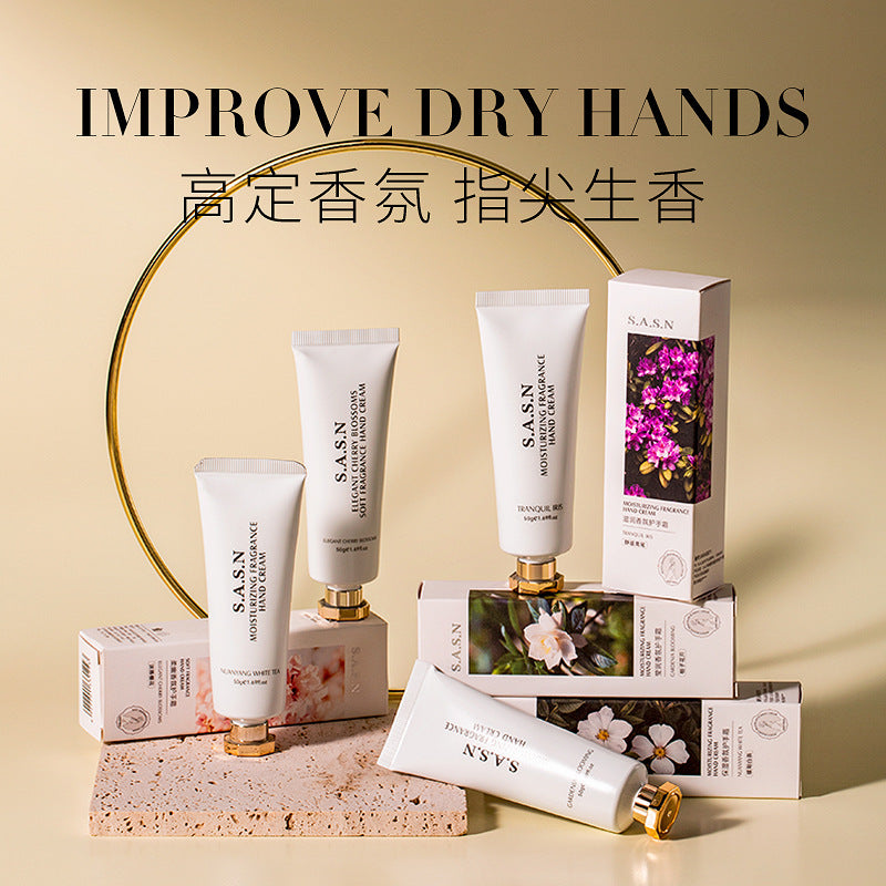 SASN Gardenia White Tea Cherry Blossom Iris Hand Cream