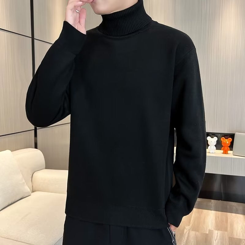 INSTOCK-Men’s Turtleneck Knitted Sweater Casual Commuter Top
