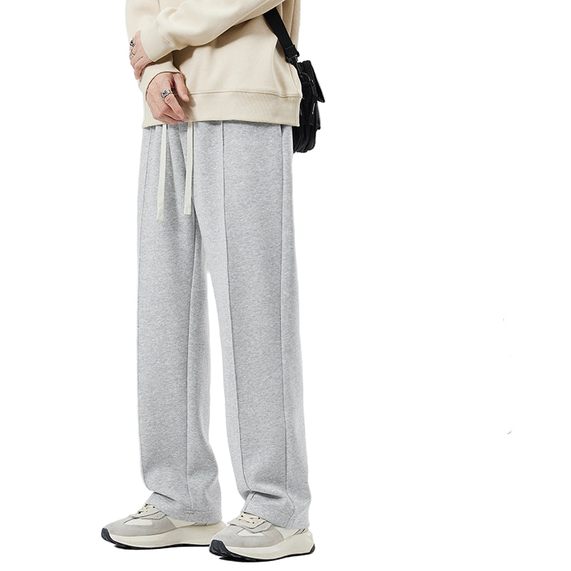 Men’s Heavyweight Cotton Sweatpants Loose Wide-Leg 2025