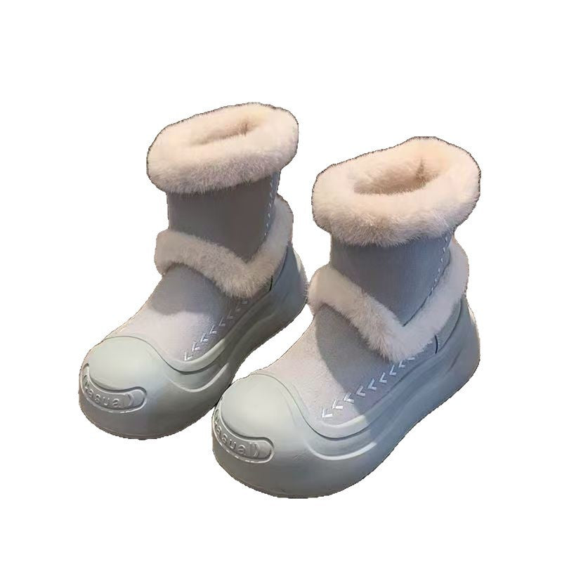 Thick Sole Warm Snow Boots for Women – Non-Slip Winter