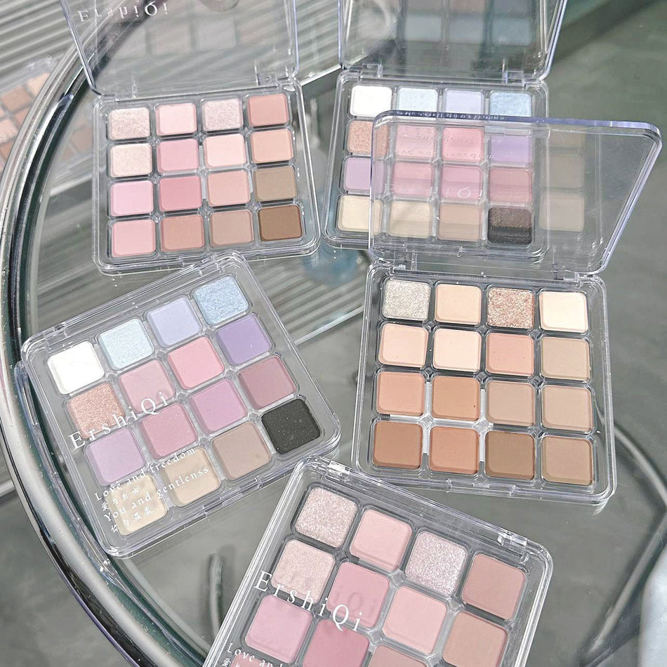 Little Mood 16-Color Earth Tone Eyeshadow Palette