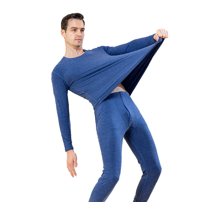 Men’s Wool Silk Thermal Suit | Padded Autumn Base Layer