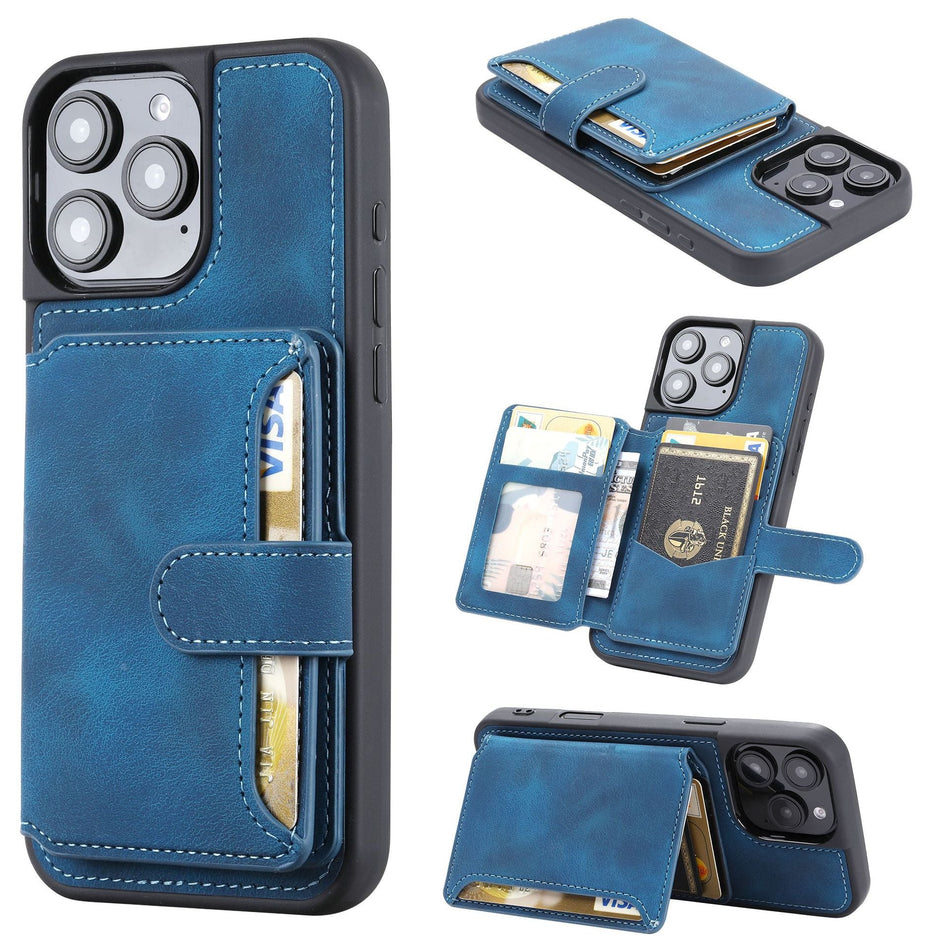 INSTOCK-RFID Leather Case for iPhone 16Pro Max