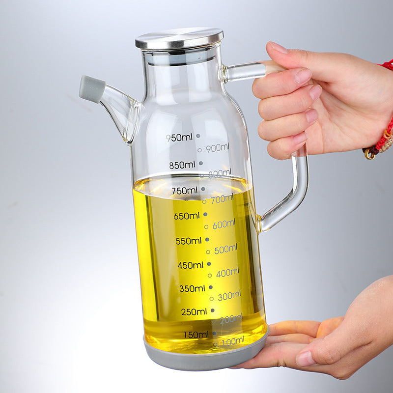 Leakproof Glass Oil & Vinegar Bottle – Household Kitchen Pot