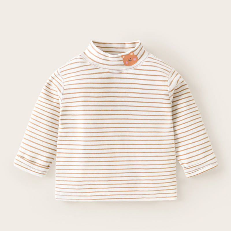 Baby Half High Collar Long Sleeve Winter Base T Shirt
