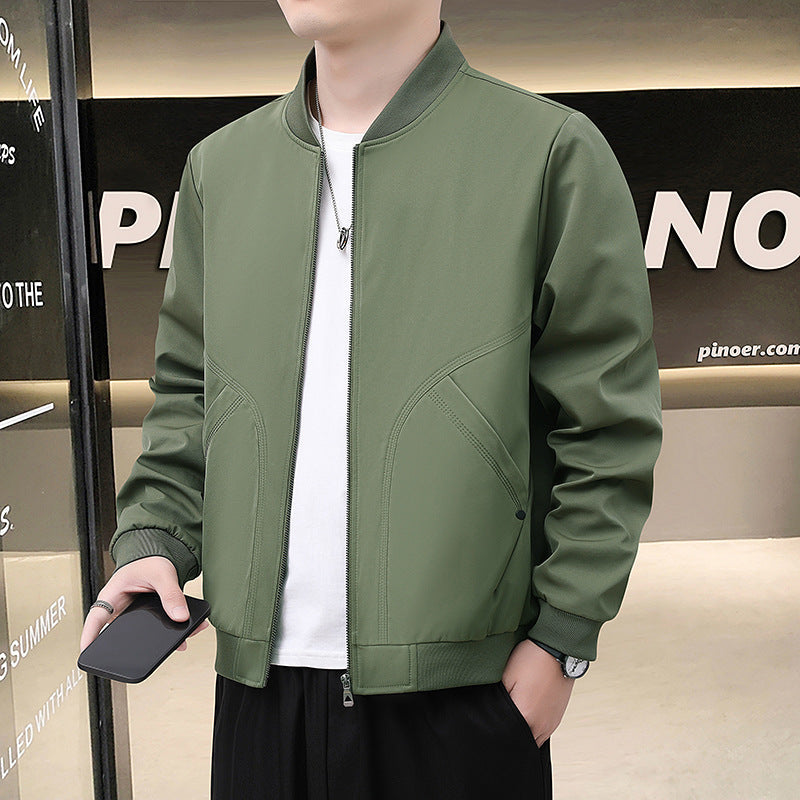 STOCK-Men’s Spring Autumn Loose Aviator Jacket