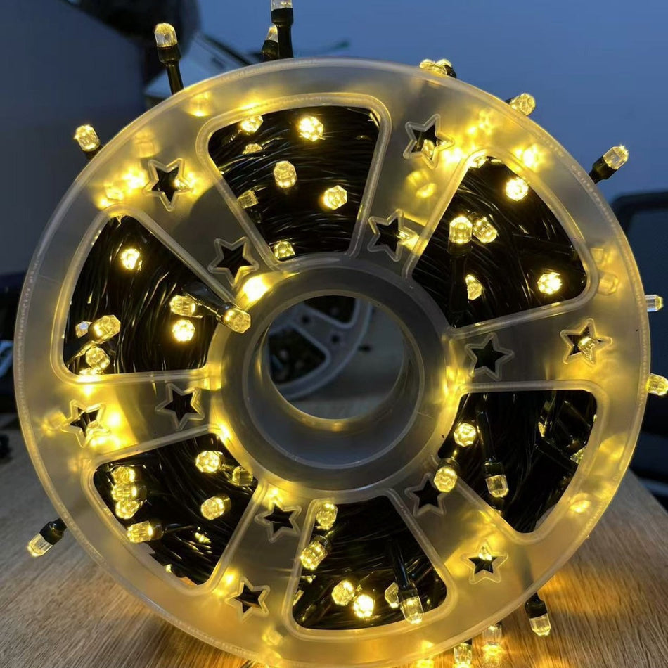 LED Hexagonal Starry Sky String Lights Solar Outdoor