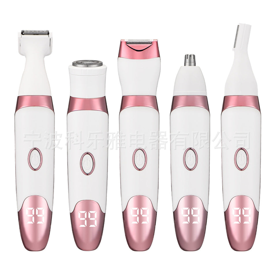 STOCK-5-in-1 Women’s Shaver – Digital & Full Body Trimmer