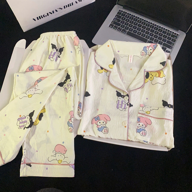 Sanrio Cartoon Pajamas – Cloud Cotton Cute Long Sleeve Set