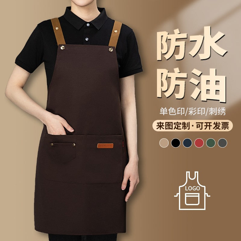 Waterproof Printed Apron for Kitchen & Catering
