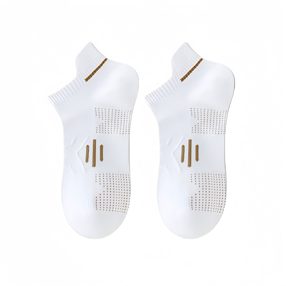 Men's Pure Cotton Short Sports Socks for Running and Basketball