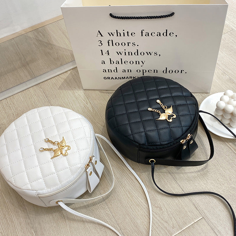 Small Round Quilted Handbag for Women – 2023 New Style
