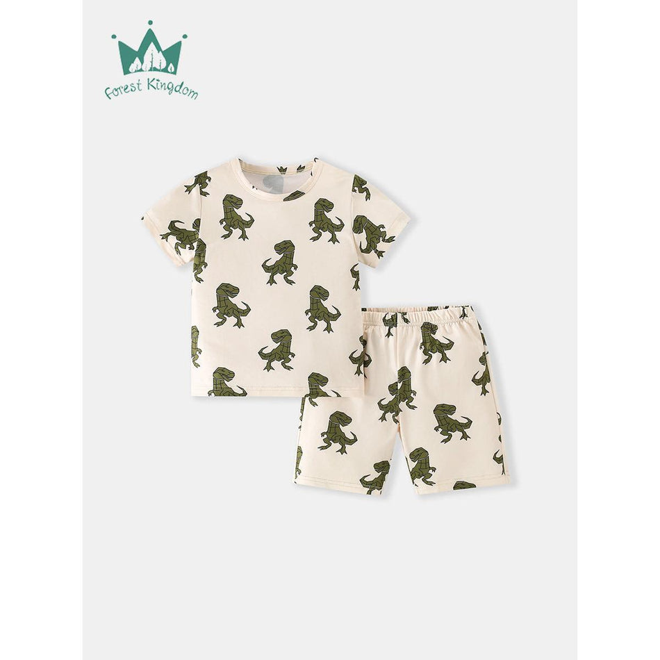 2025 Kids Dinosaur Summer T-Shirt & Shorts Set