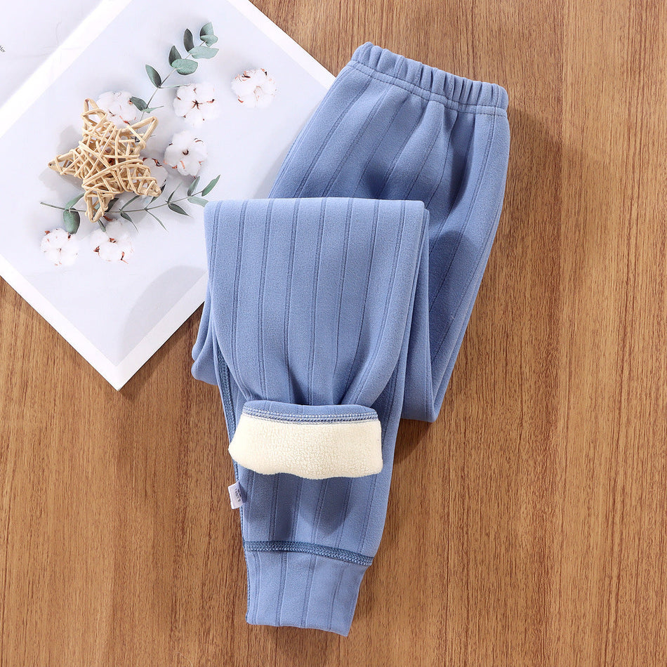 Kids’ Thermal Pants – Autumn & Winter Fleece-Lined Leggings