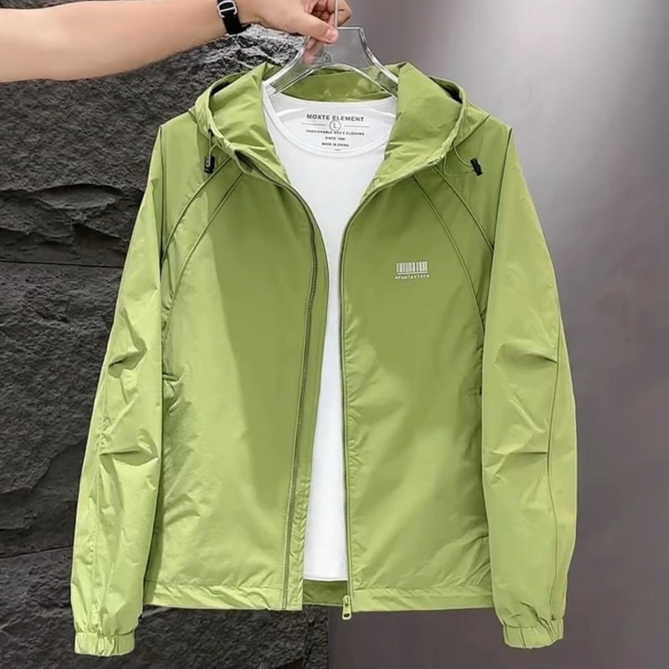 Men’s Spring & Autumn Hooded Casual Plus-Size Jacket