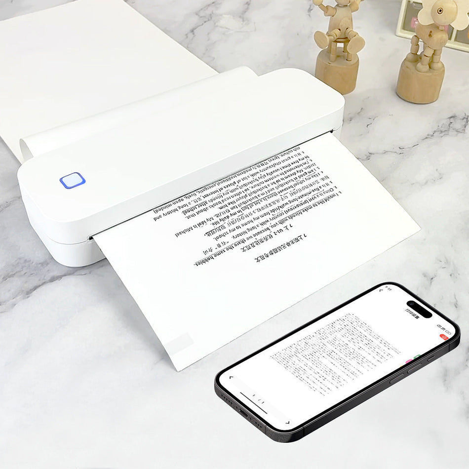 A4 Size Wireless Thermal Printer for Office & Tattoo Design