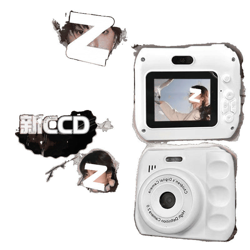 Cute HD Dual-Lens CCD Polaroid Camera for Kids & Travel