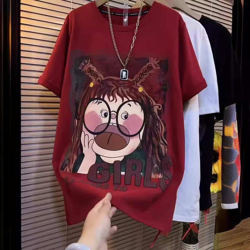 Women's Plus-Size Cotton T-Shirt – Summer Comfort Essential