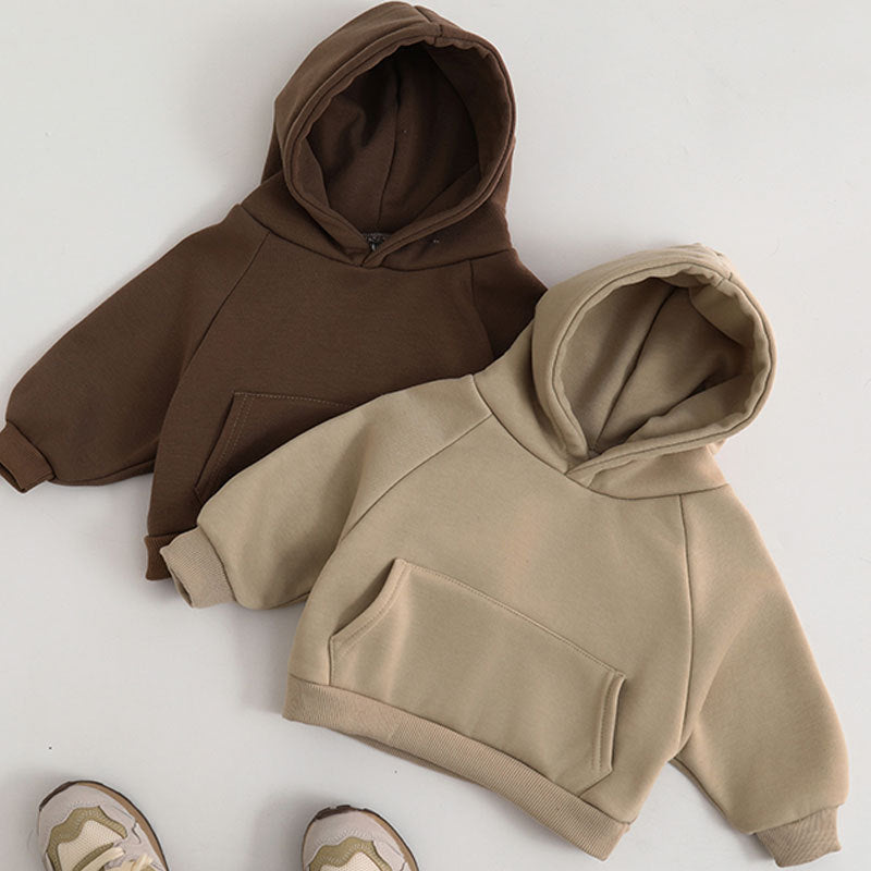 2025 Kids’ Korean Cashmere Hooded Sweater Top