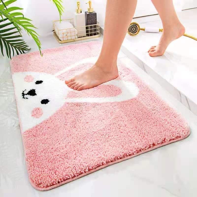 Cartoon Cashmere Carpet – Soft Non-Slip Absorbent Mat for
